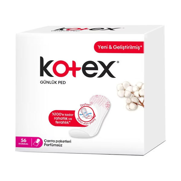 Kotex Anydays Günlük Ped Normal Parfümsüz 56 Adet
