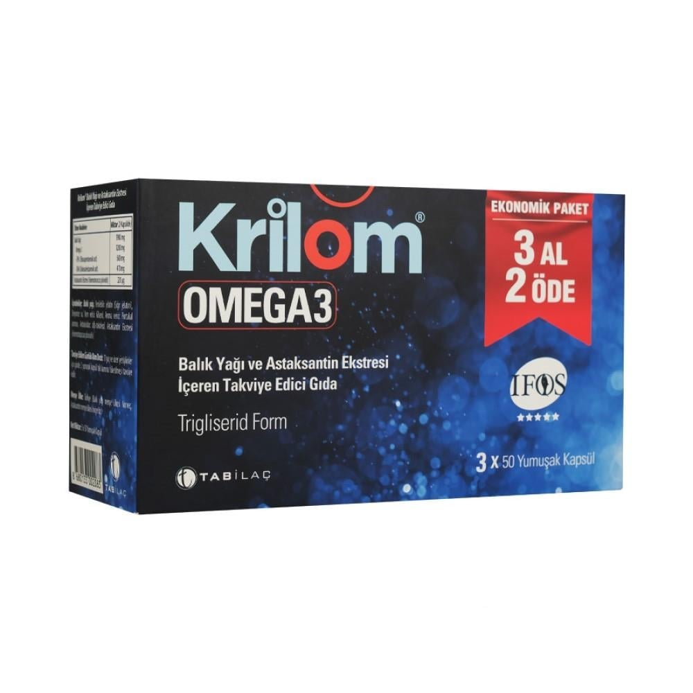 Krilom Omega-3 150 Kapsül Ekonomik Paket