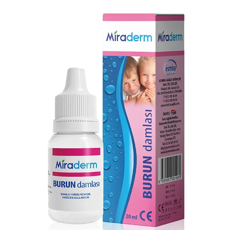 MİRADERM BURUN DAMLASI SERUM FİZYOLOJİK 20ML