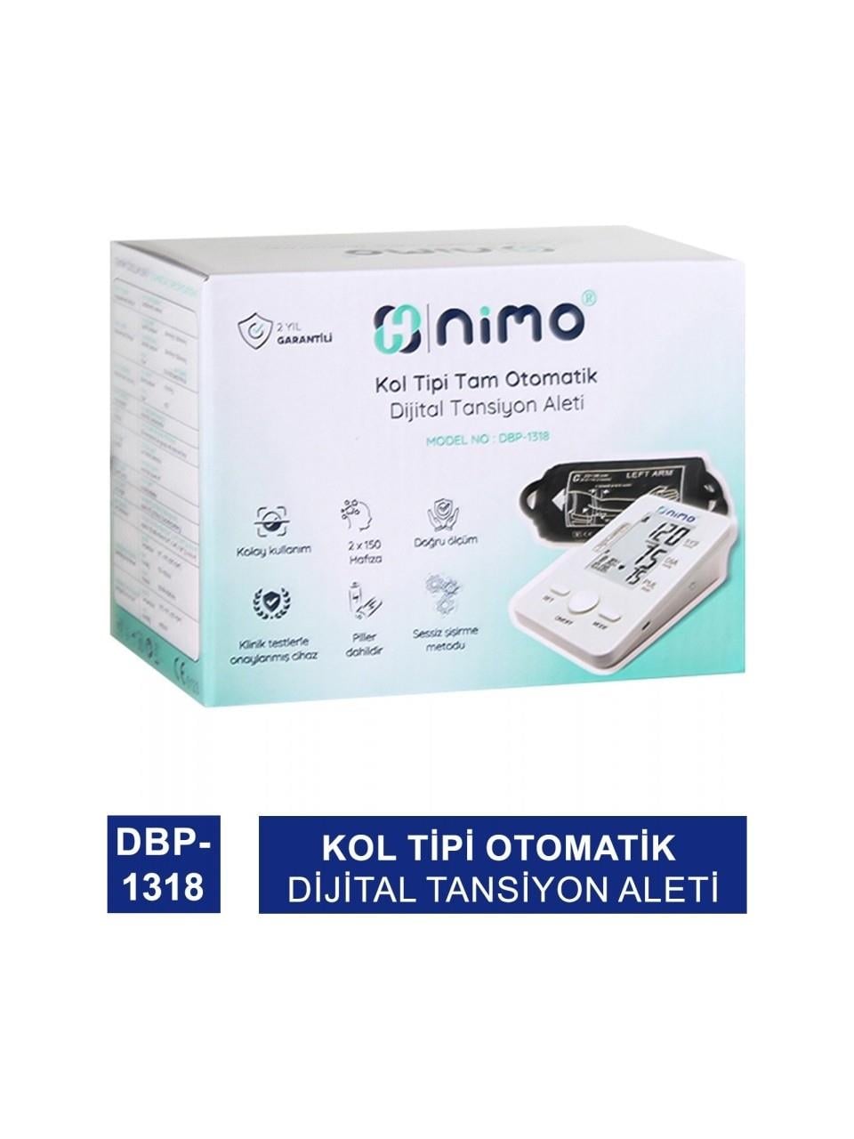 NİMO KOL TİPİ OTOMATİK TÜRKÇE KONUŞAN TANSİYON ALETİ DBP-1318