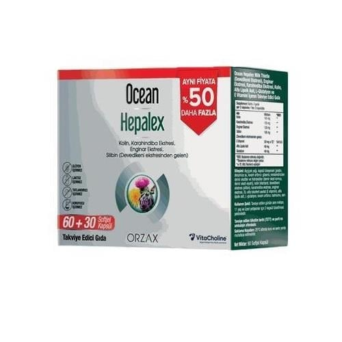 Ocean Hepalex 90 Yumuşak Kapsül
