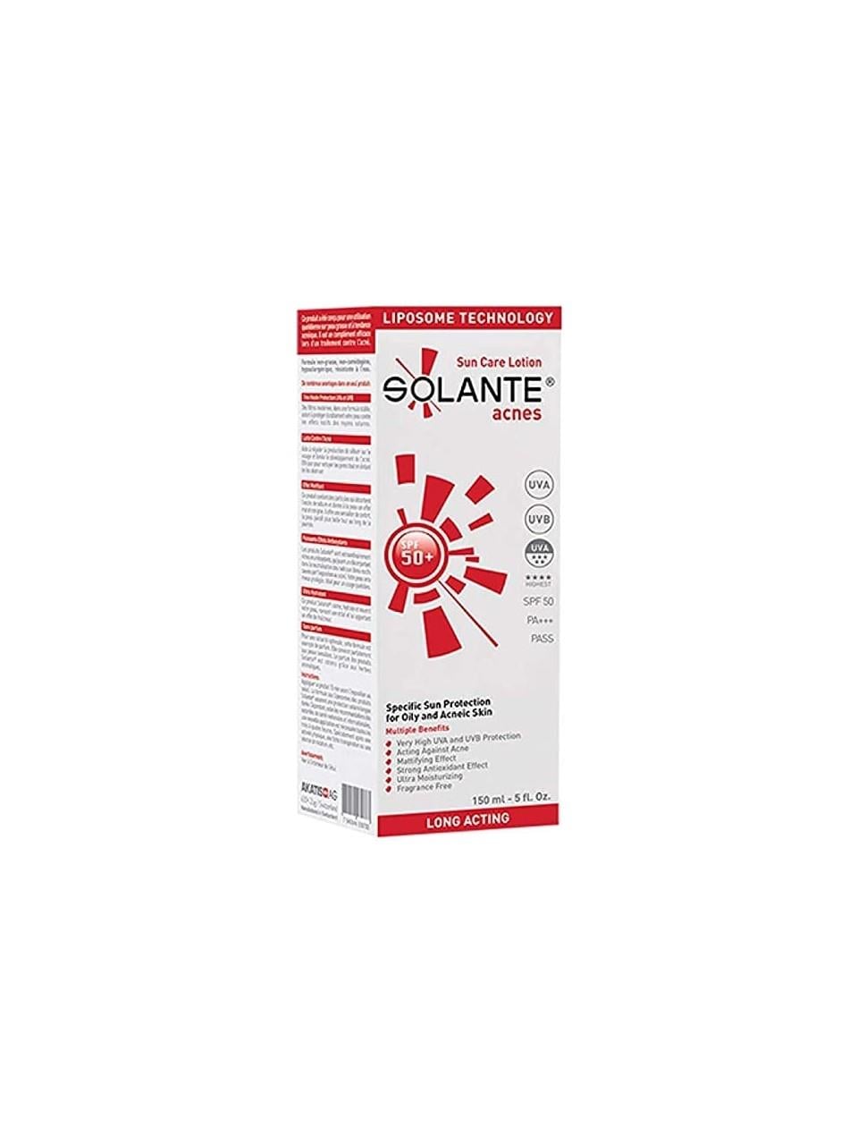 SOLANTE ACNES SPF50+ 150ML