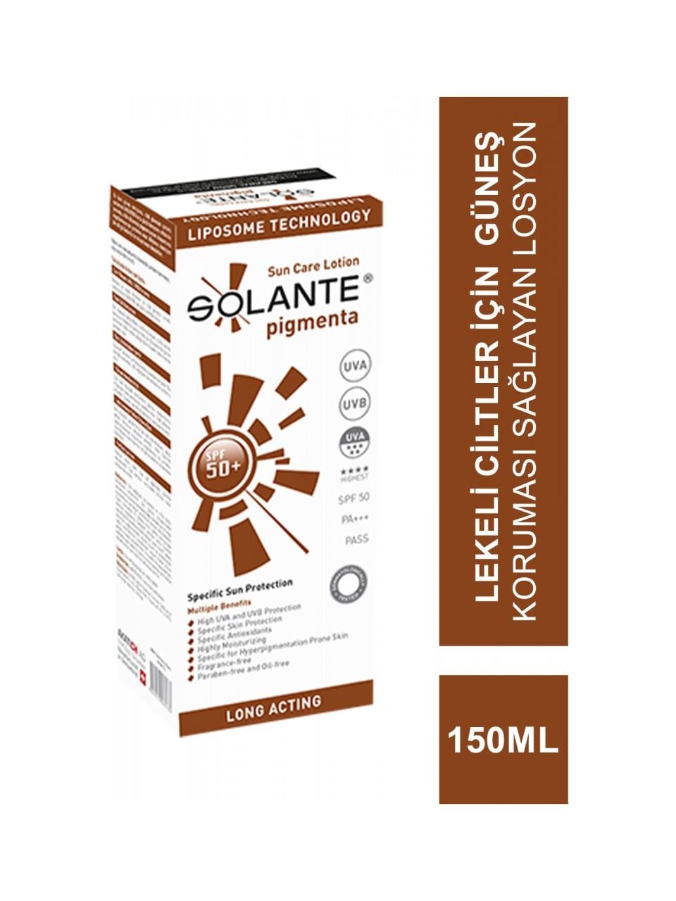 SOLANTE PIGMENTA SPF50+ 150ML LOTION