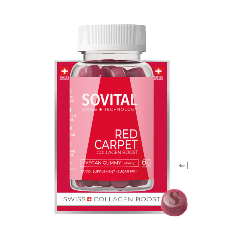 Sovital Red Carpet Vegan Kolajen 60 Yumuşak Kapsül