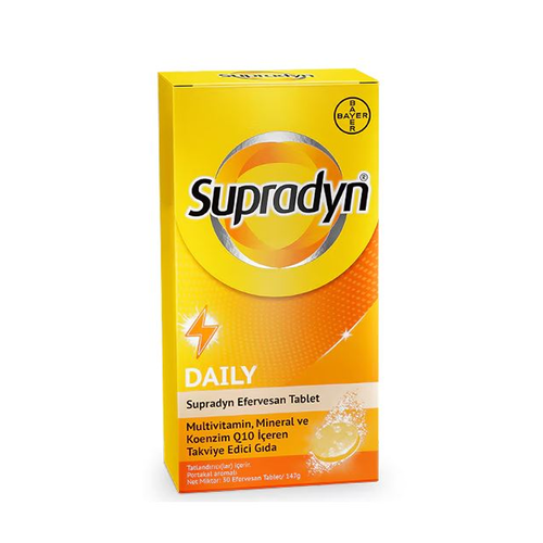SUPRADYN 30 EFERVESAN TABLET MULTİVİTAMİN MİNERAL KOENZİM Q10