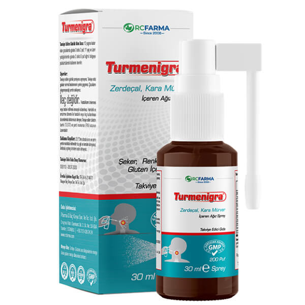 Turmenigra Turmeric Sambucus Nigra Mouth Spray 200 Puf 30 ML