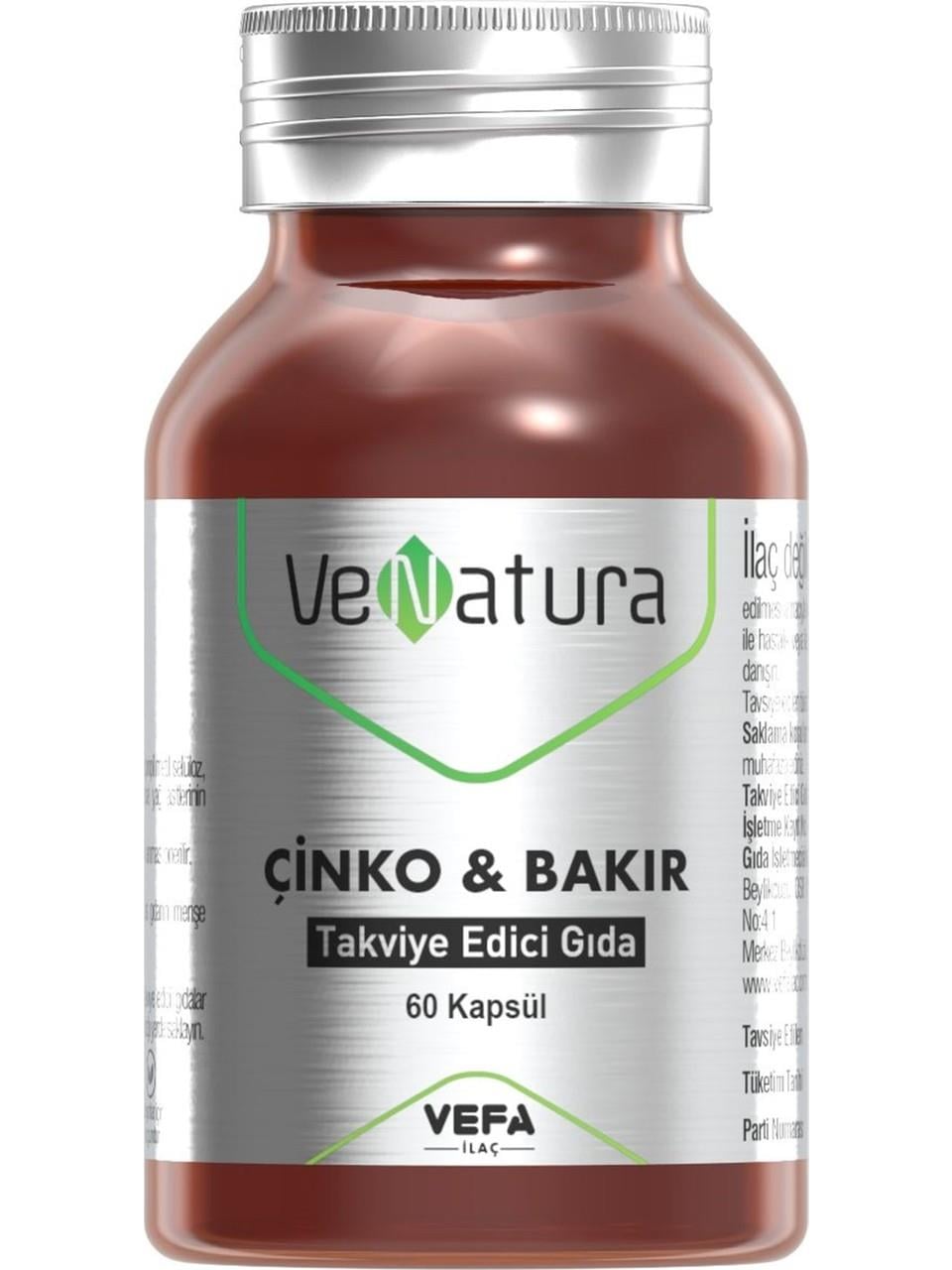 VENATURA ÇİNKO BAKIR 60 KAPSÜL