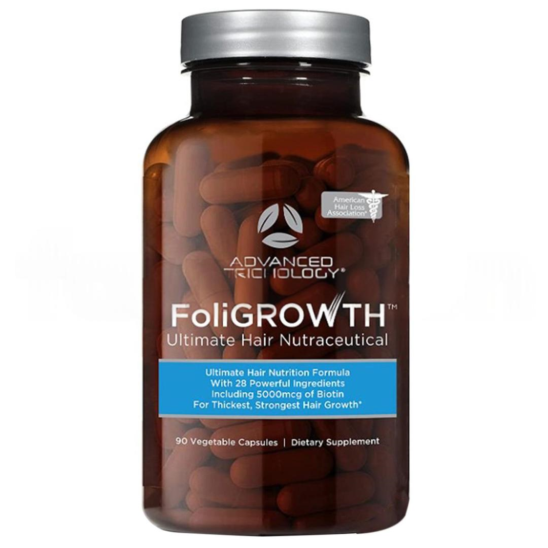 Advanced Trichology Foligrowth Ultimate Hair Growth Vitamin 90 Vegetable Capsules - İthal