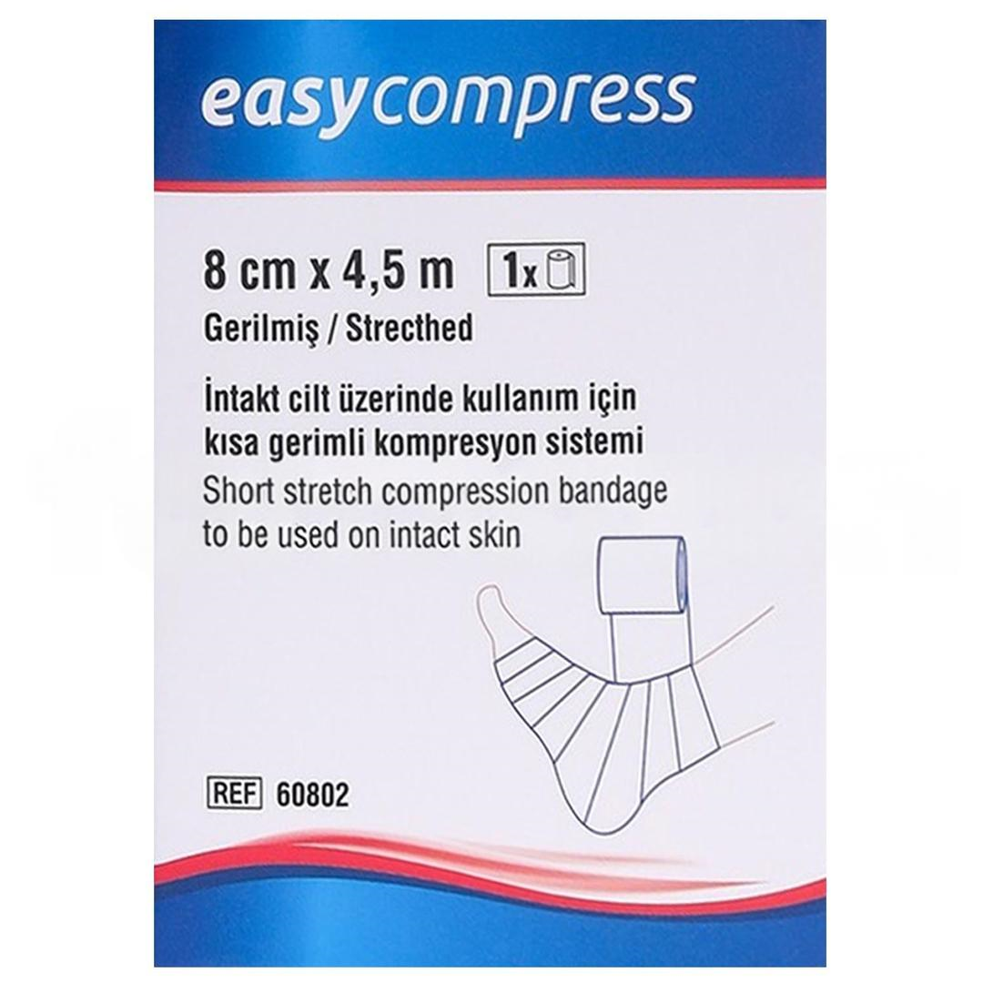 Easycompress Germe Bandajı Kısa 8 cm x 4.5 m