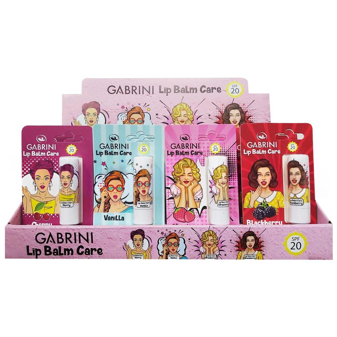 Gabrini Lip Care SPF20 24'lü Stant - 4 Çeşit