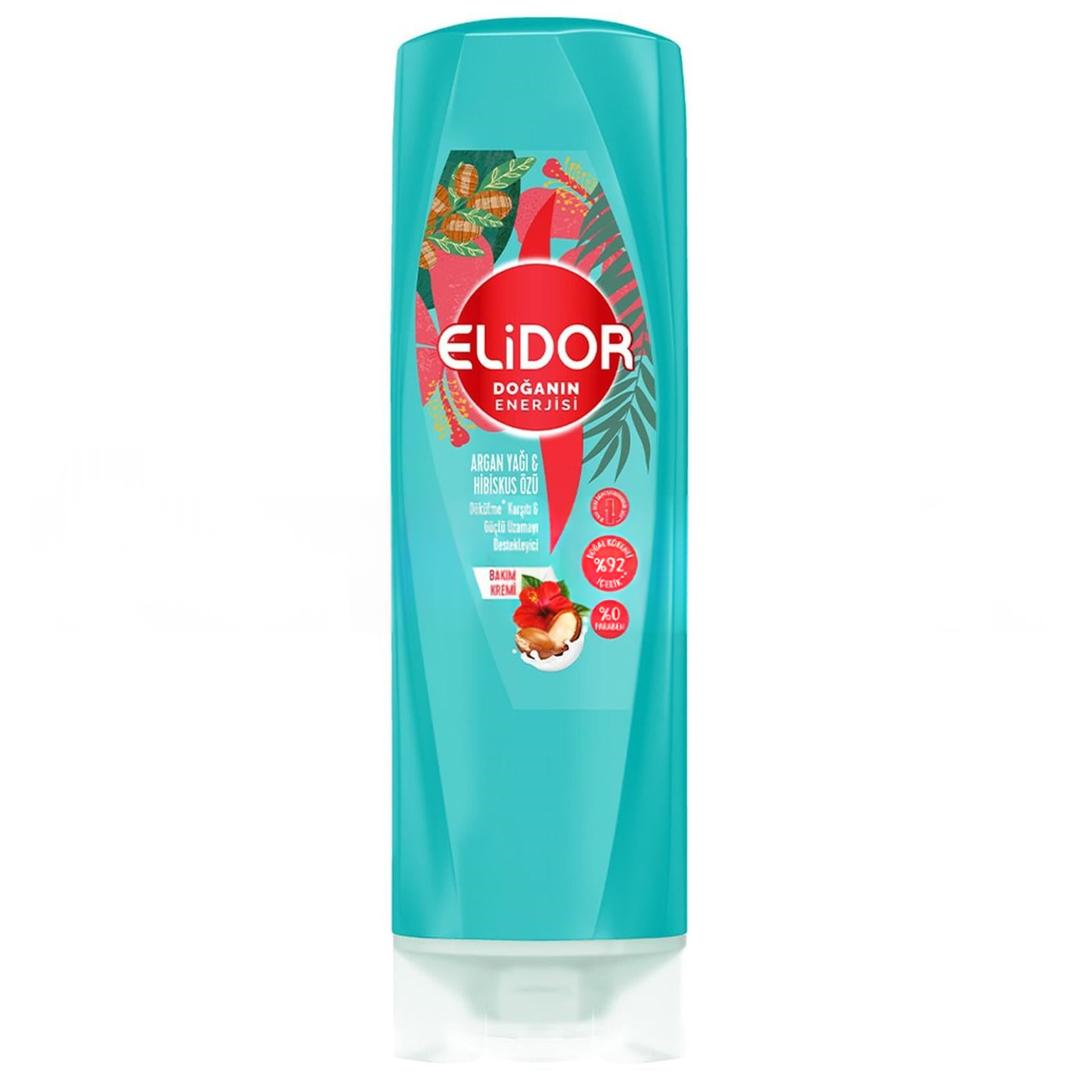 Elidor Saç Bakım Kremi Doğanın Enerjisi Argan Yağı & Hibisküs Özü 350 ml