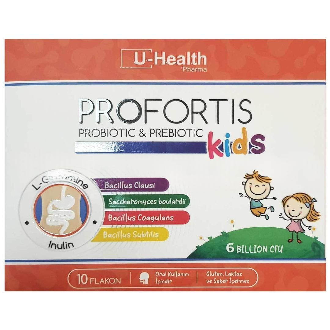 U-Health Pharma Profortis Kids Prebiotic Probiotic Flakon 10'lu