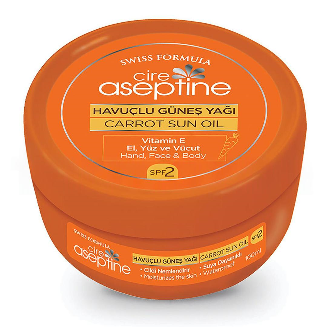 Cire Aseptine Sun Havuç Yağı Vazo 100 ml