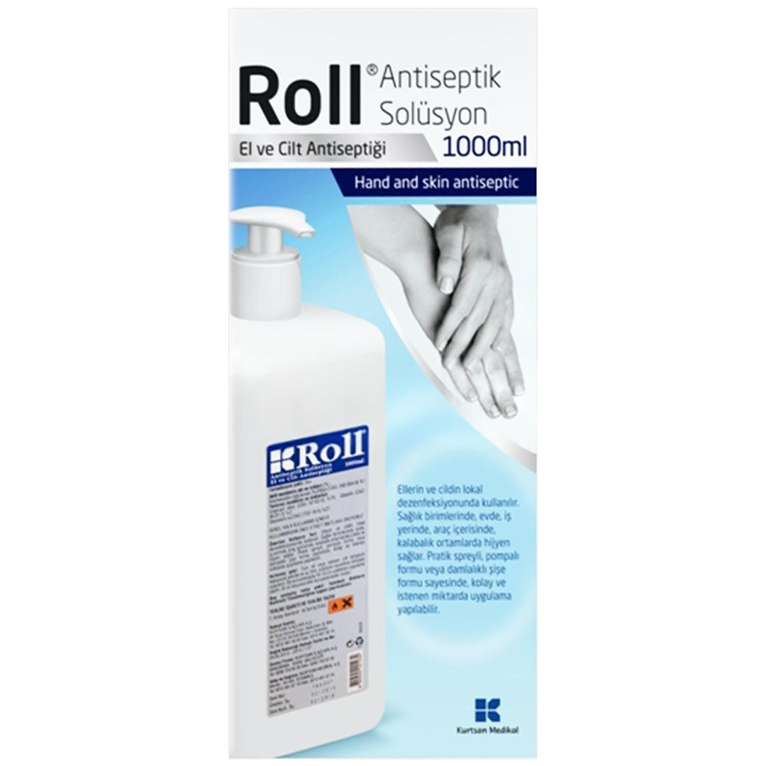 Roll Antiseptik Solüsyon El ve Cilt Antiseptiği 1000 ml (Biyosidal Ruhsatlı)