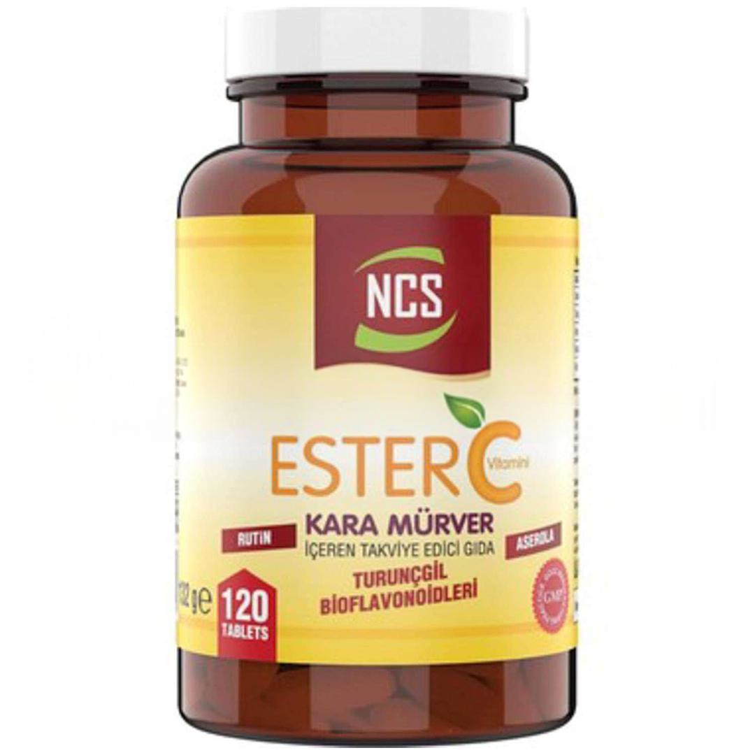 NCS Ester C Kara Mürver Rutin Aserola 120 Tablet