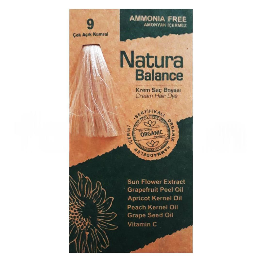 Natura Balance Organik Krem Saç Boyası 60 ml - 9 Çok Açık Kumral