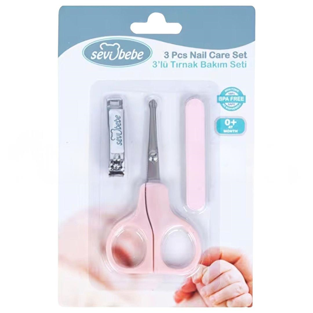 Sevi Bebe Tırnak Bakım Seti 3'lü - Pembe
