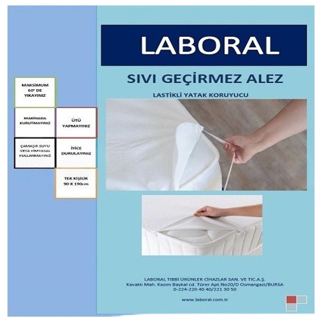 Laboral Sıvı Geçirmez Alez Tek Kişilik 90 x 190 cm