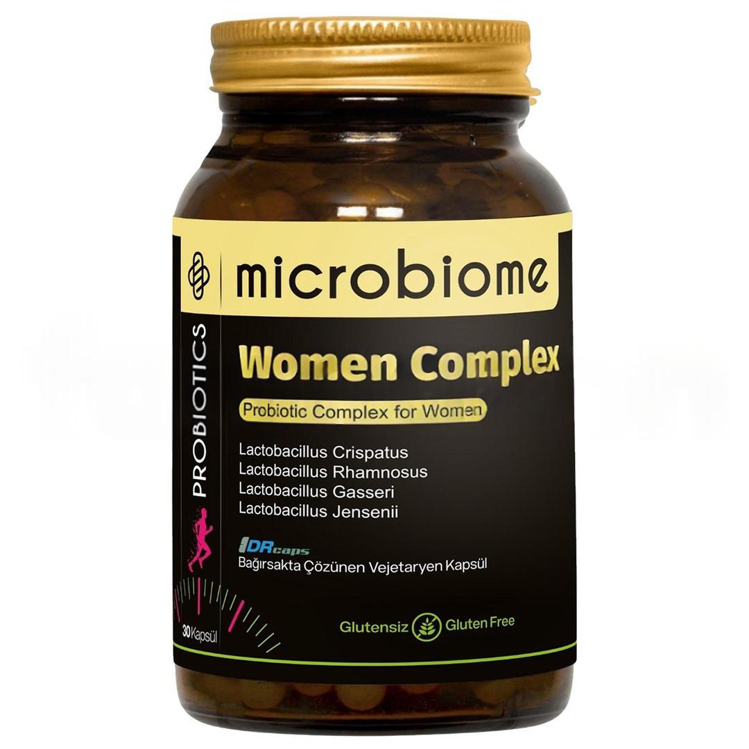 Microbiome Probiotic Complex For Women L. Jensenii Crispatus Gasseri Rhamnosus 30 Kapsül