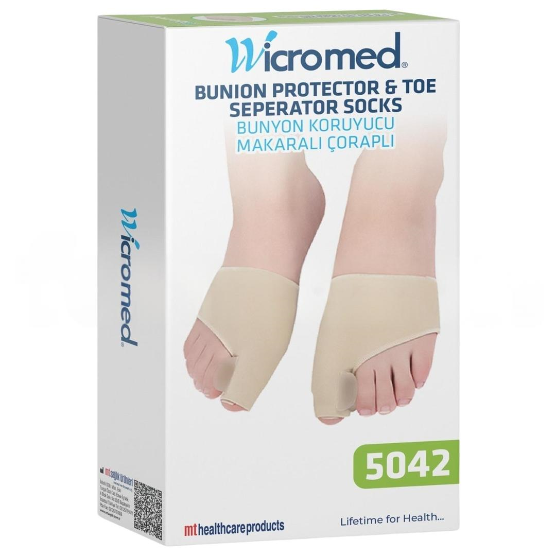 Wicromed Silikon Makaralı Bünyon Koruyucu Çoraplı 5042 Medium