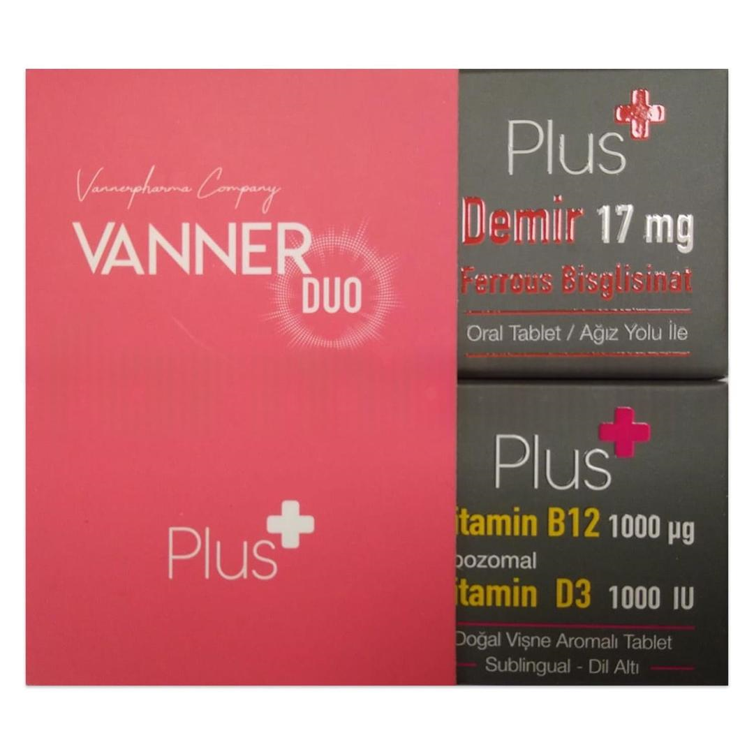 Vanner Vitamin B12 + Demir 30 Kapsül