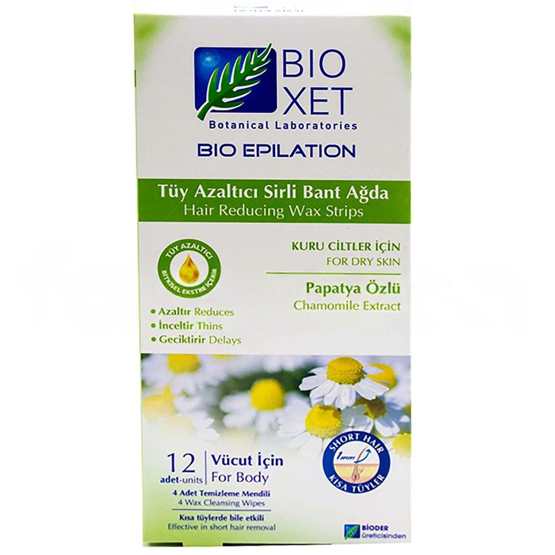 Bioxet Tüy Azaltıcı Sir Ağda Bandı 12'li