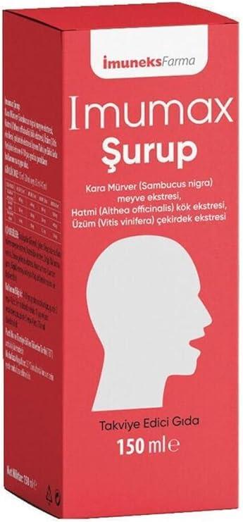 İmuneks Farma Imumax Kara Mürver 150 ml Şurup
