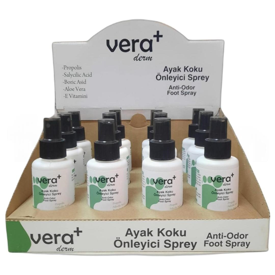 Vera Derm Ayak Koku Önleyici Sprey 100 ml - 12 Adet