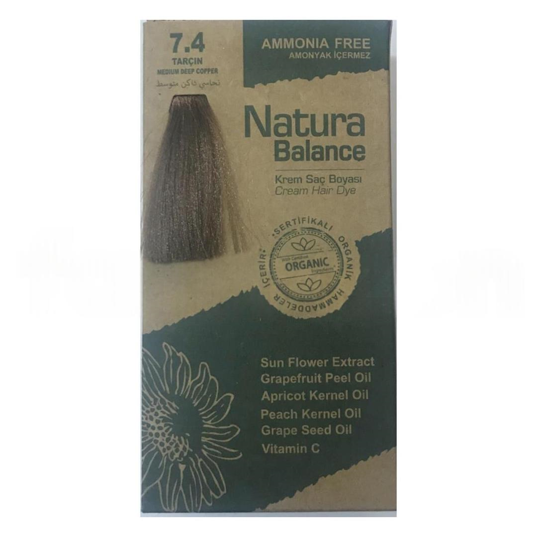Natura Balance Organik Krem Saç Boyası 60 ml - 7.4 Tarçın