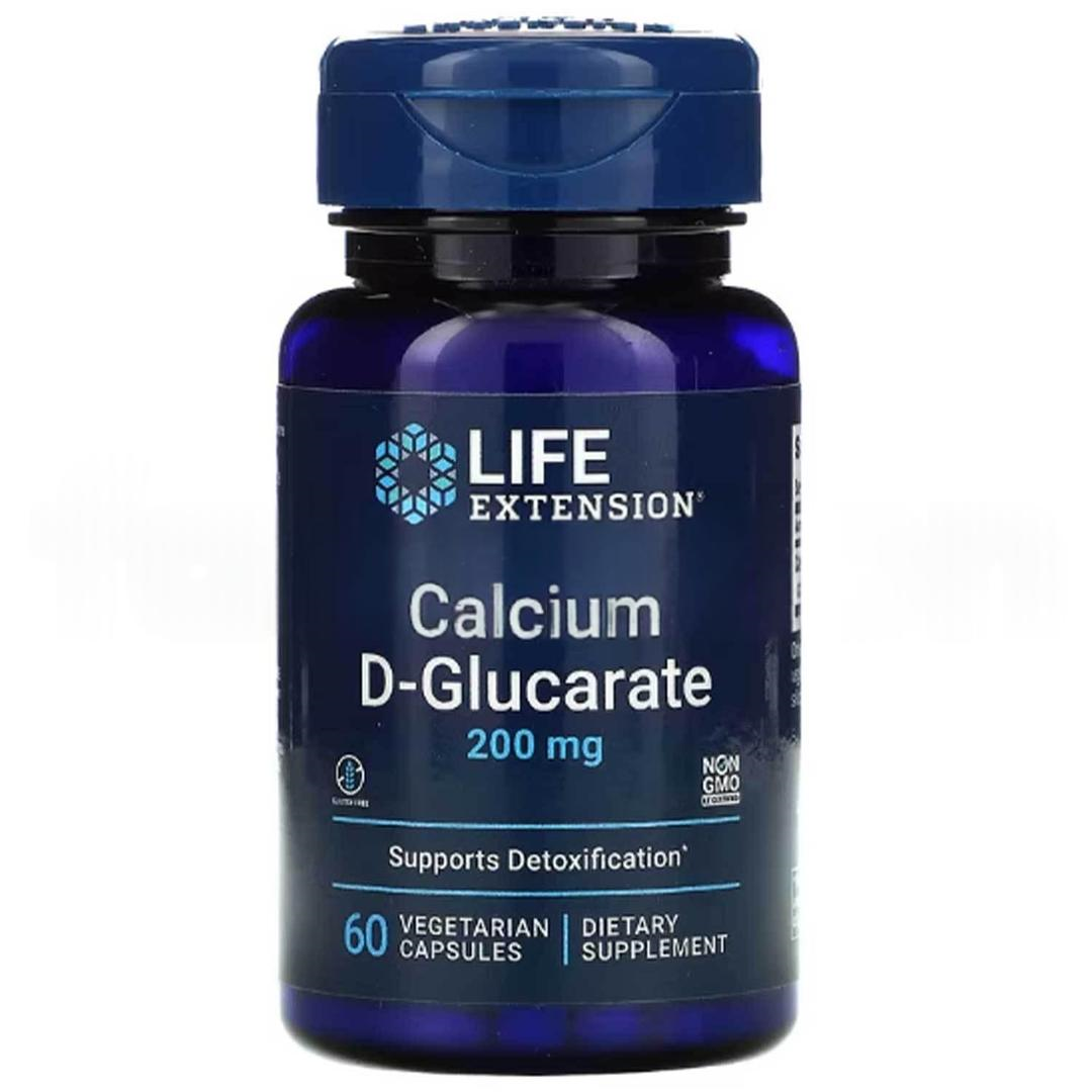 Life Extension Calcium D-Glucarate 200 mg 60 Vegetable Capsules - İthal