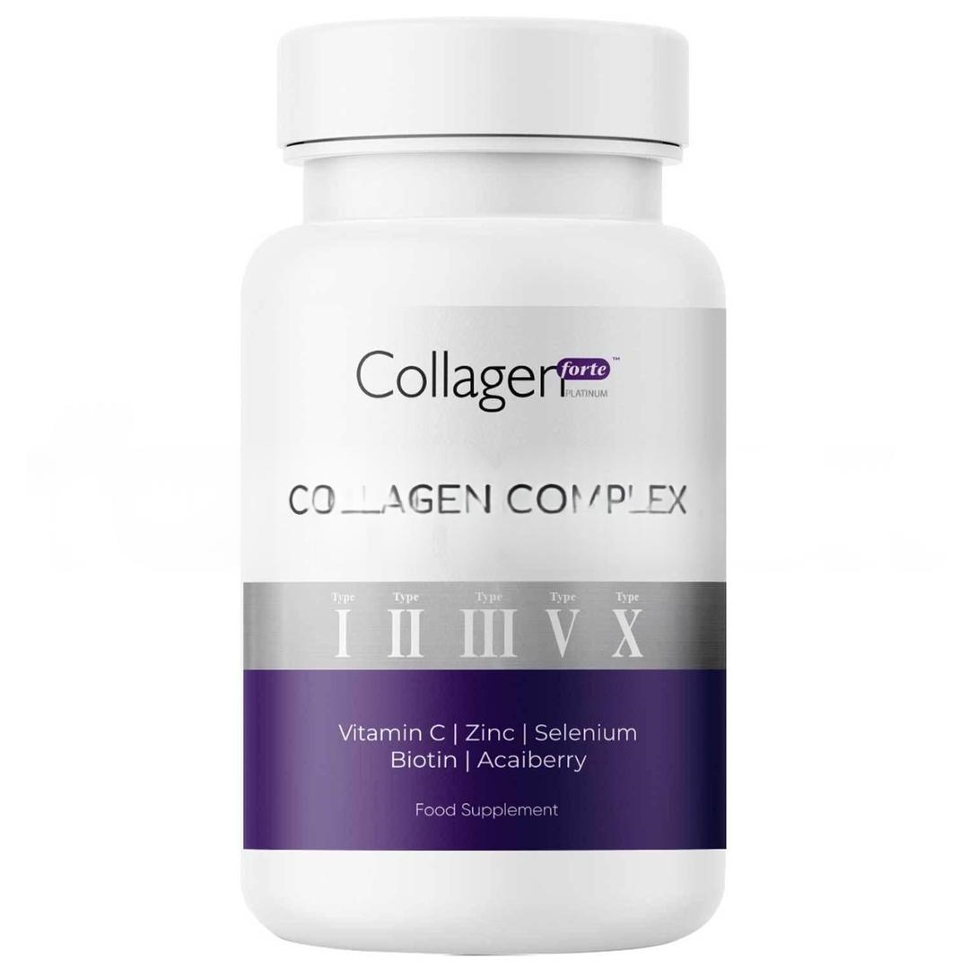 Collagen Forte Collagen Complex Tip 1,2,3,5 ve Tip 10 Kolajen Biotin Çinko 90 Tablet