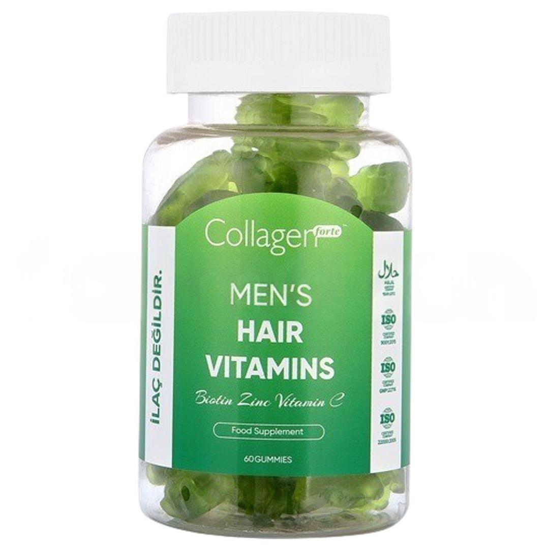 Collagen Forte Men's Hair Vitamins 60 Gummies