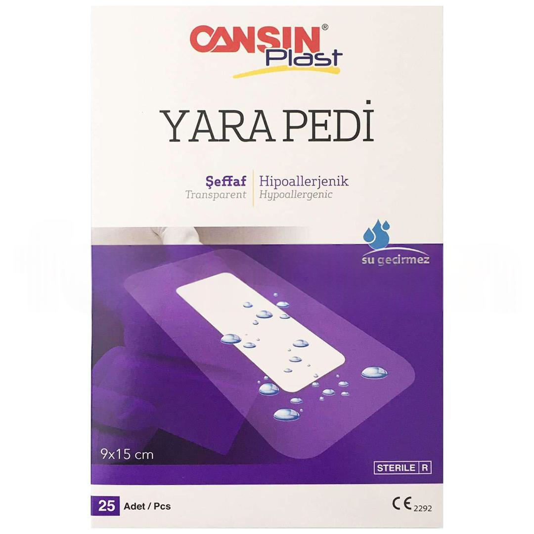 Cansın Plast Şeffaf Yara Pedi 9x15 cm 25'li