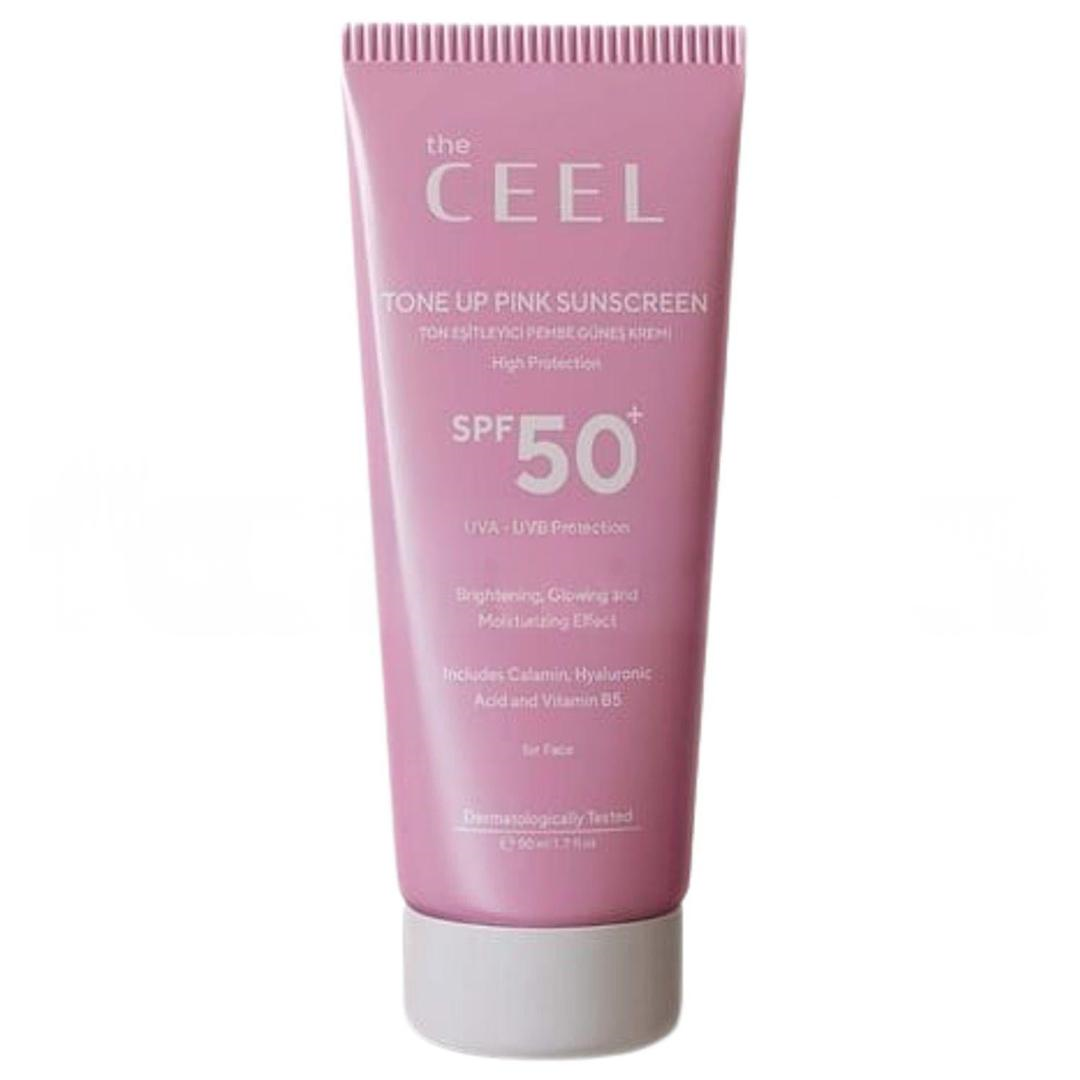 The Ceel Leke Karşıtı Ton Eşitleyici Pembe Güneş Kremi SPF50+ 50 ml