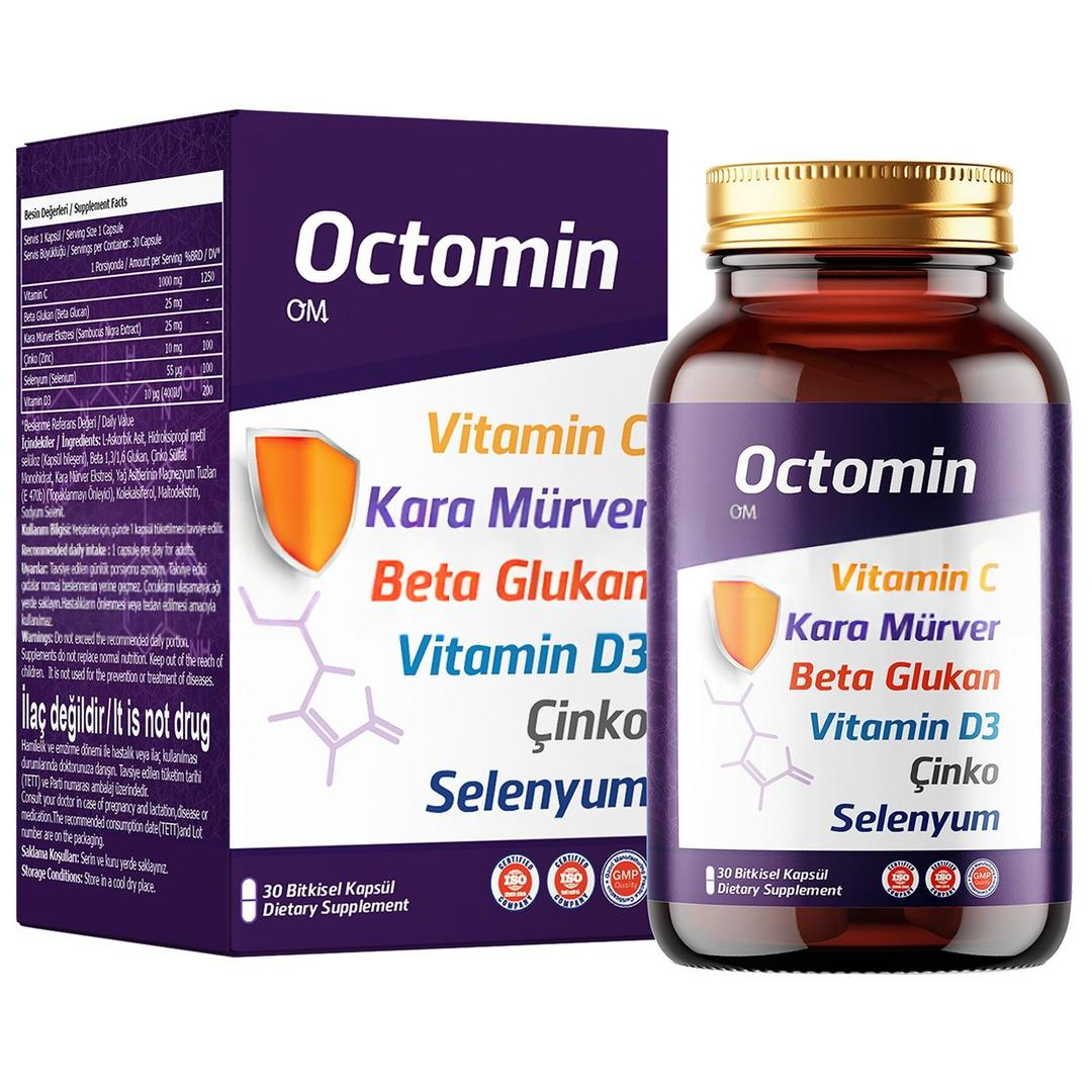 Octomin Vitamin C Sambucus Nigra 30 Kapsül