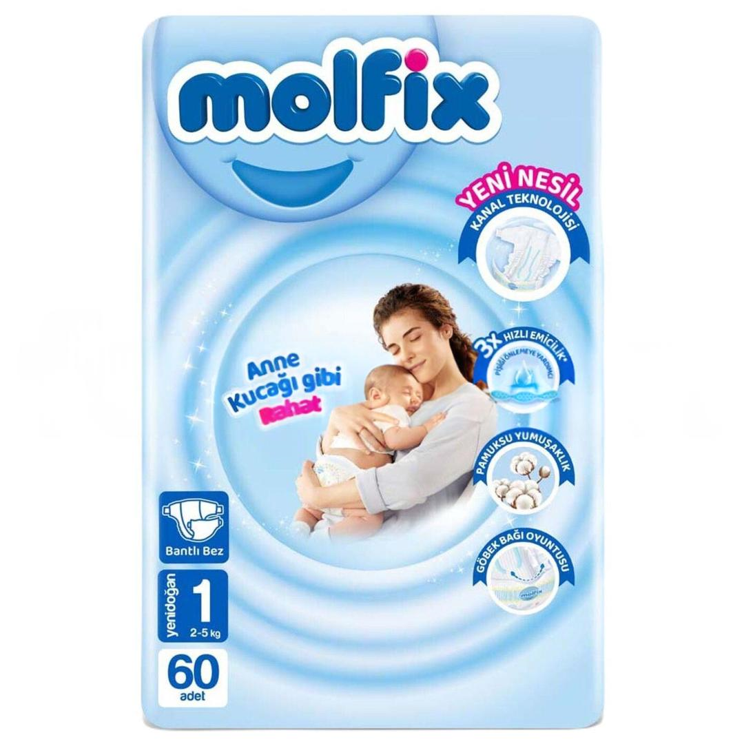 Molfix Bebek Bezi 1 Numara 60'lı