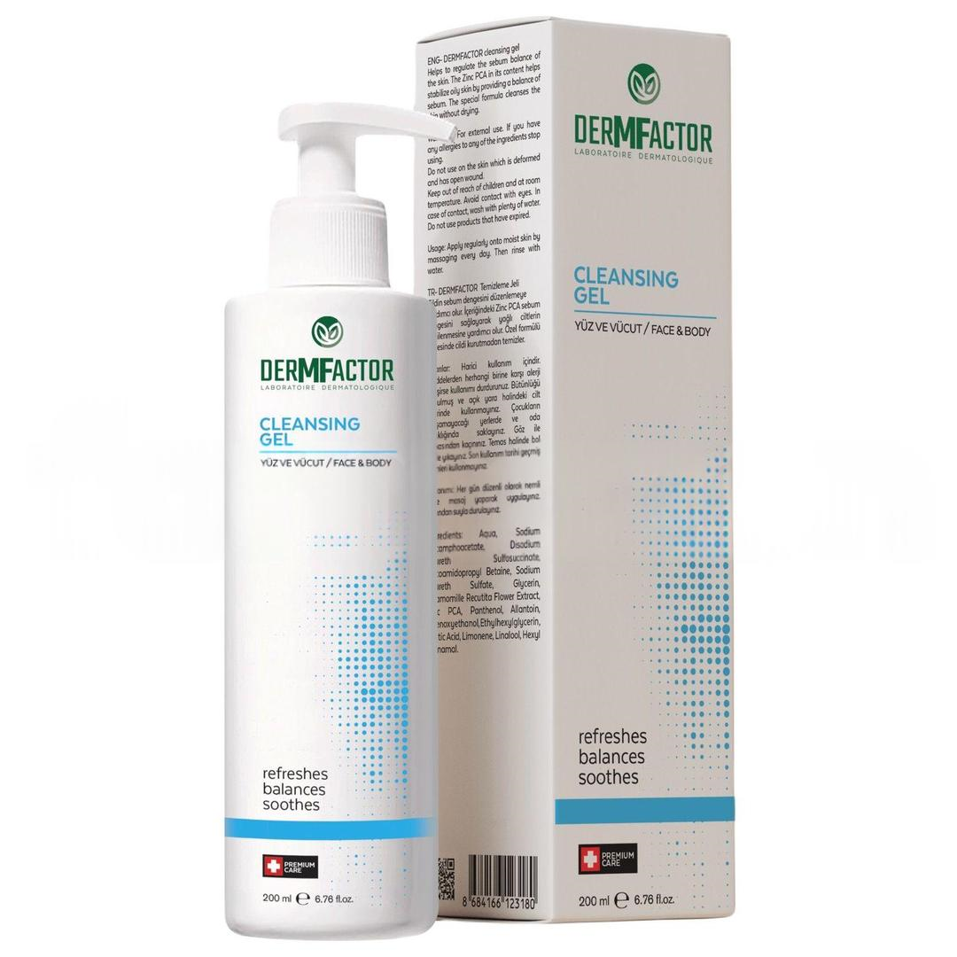 Dermfactor Yüz ve Vücut Temizleme Jeli 200 ml