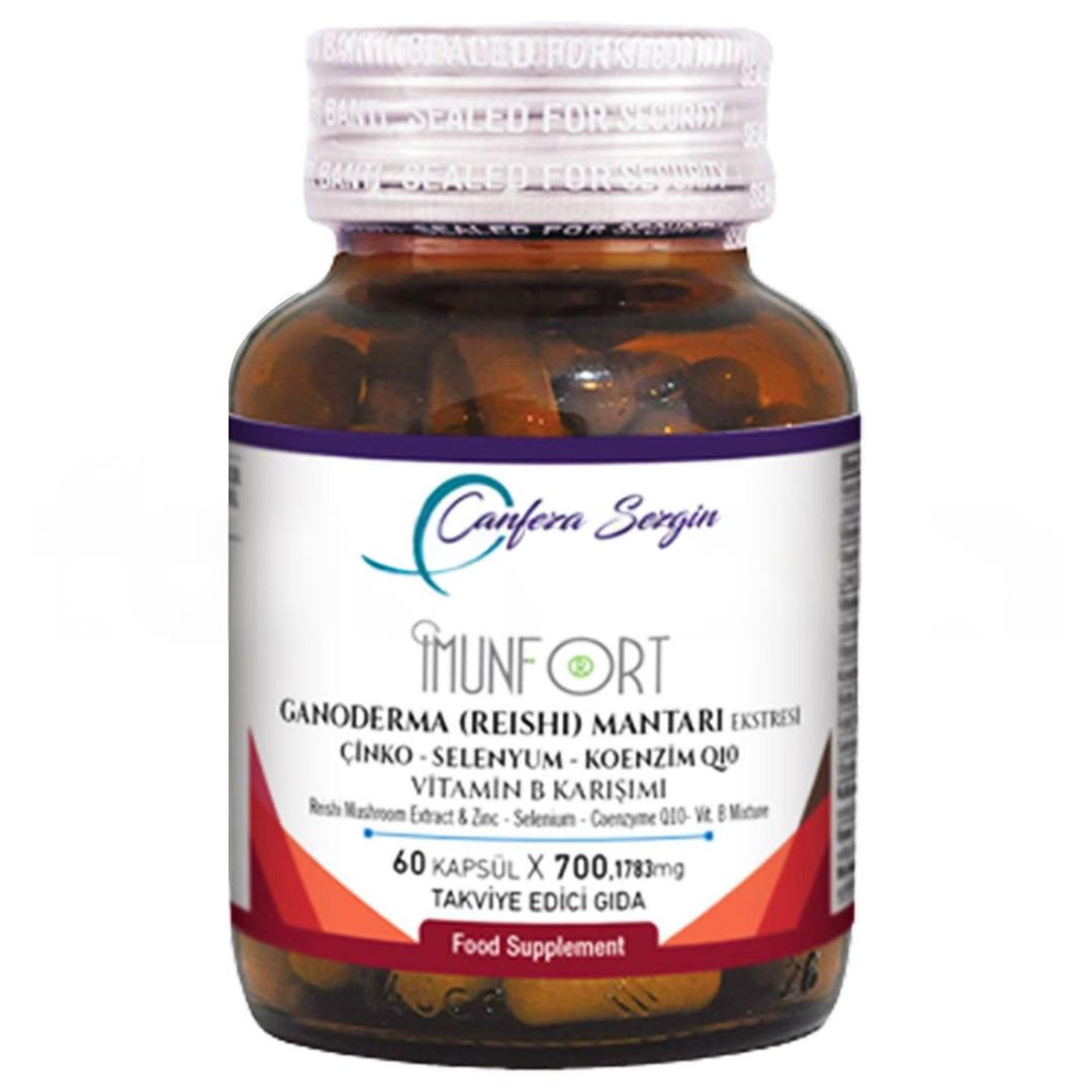 Canfeza Sezgin Imunfort Ganoderma Mantarı Ekstresi Vitamin B Karışımı 60 Kapsül