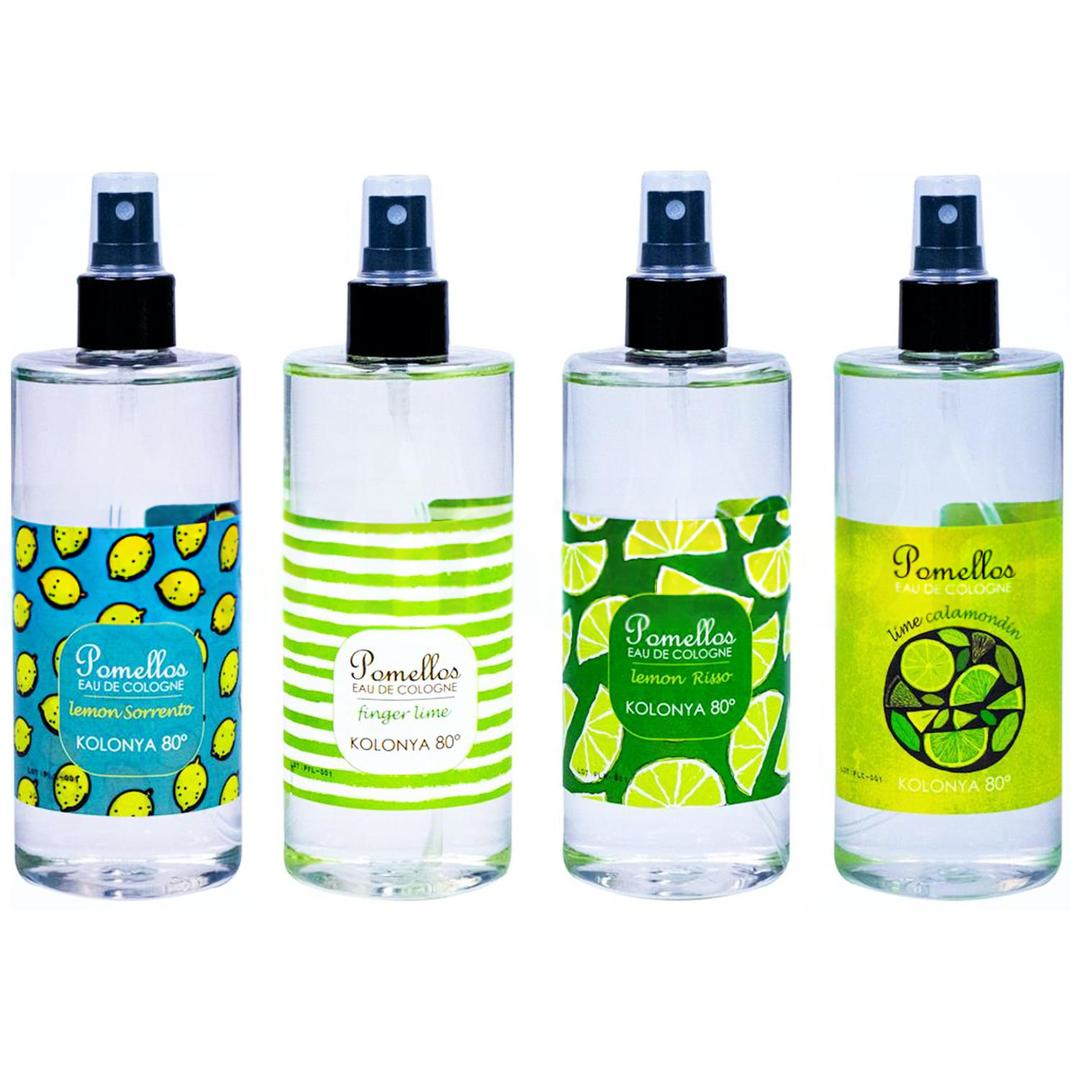 Pomellos Lime & Lemon Sprey Kolonya 400 ml - 4'lü Set