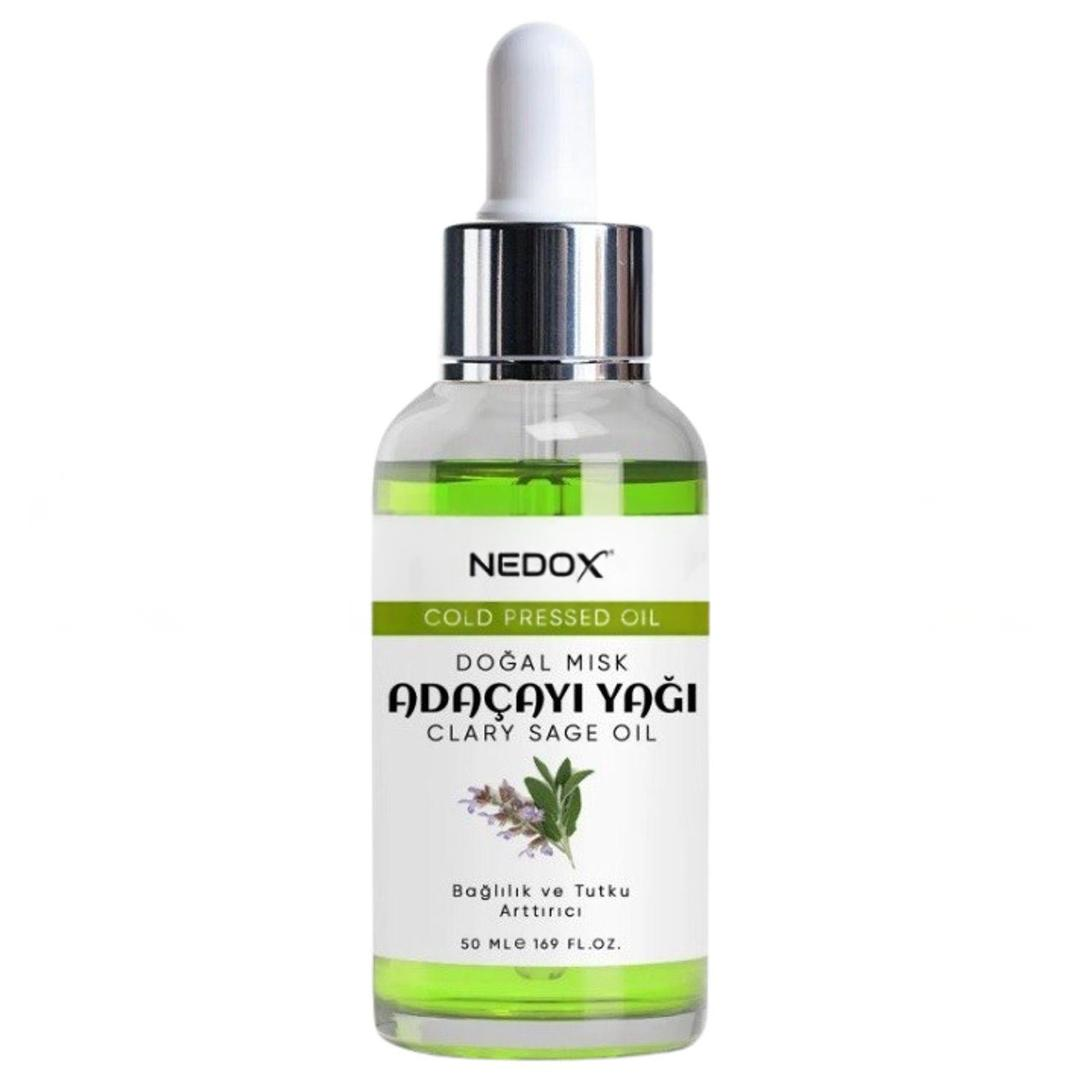 Nedox Misk Adaçayı Yağı %100 Doğal Bağlılık ve Tutku Arttırıcı Clary Sage Oil 50 ml