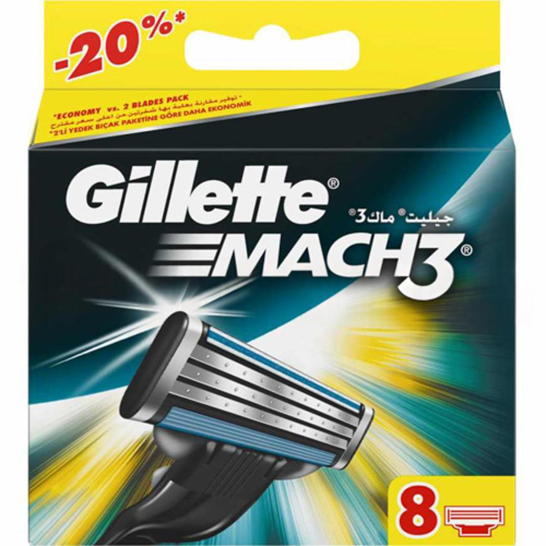Gillette Mach 3 Yedek Bıçak 8'li