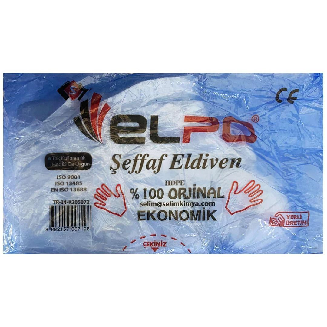 Elpo Şeffaf Eldiven 100'lü