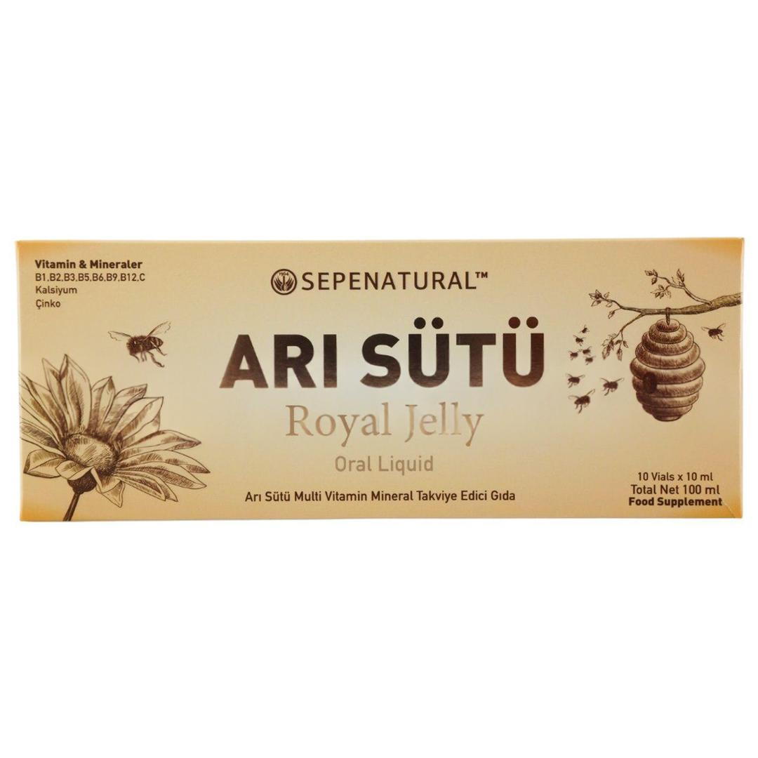 Sepe Natural Arı Sütü Royal Jelly Likit İçecek 300 mg x 10 Ampül