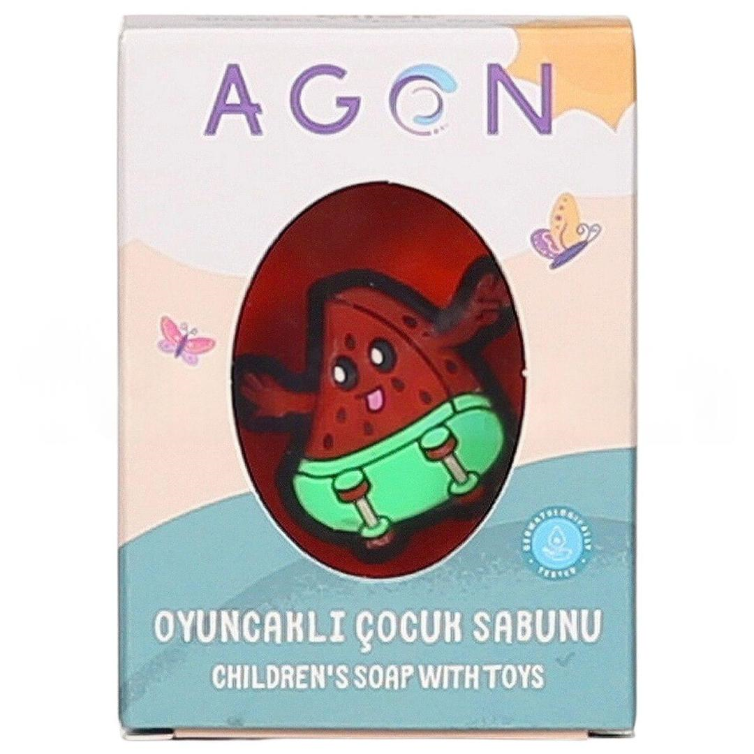 Agon Çilek Özlü El Yapımı Oyuncaklı Çocuk Sabunu