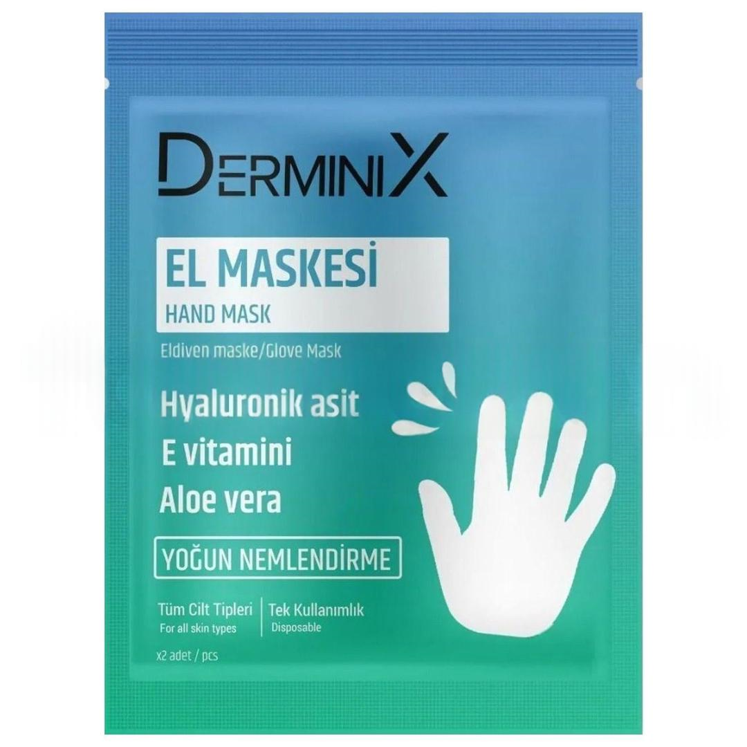 Derminix Hyaluronik Asit & E Vitamini & Aloe Vera Nemlendirici El Maskesi