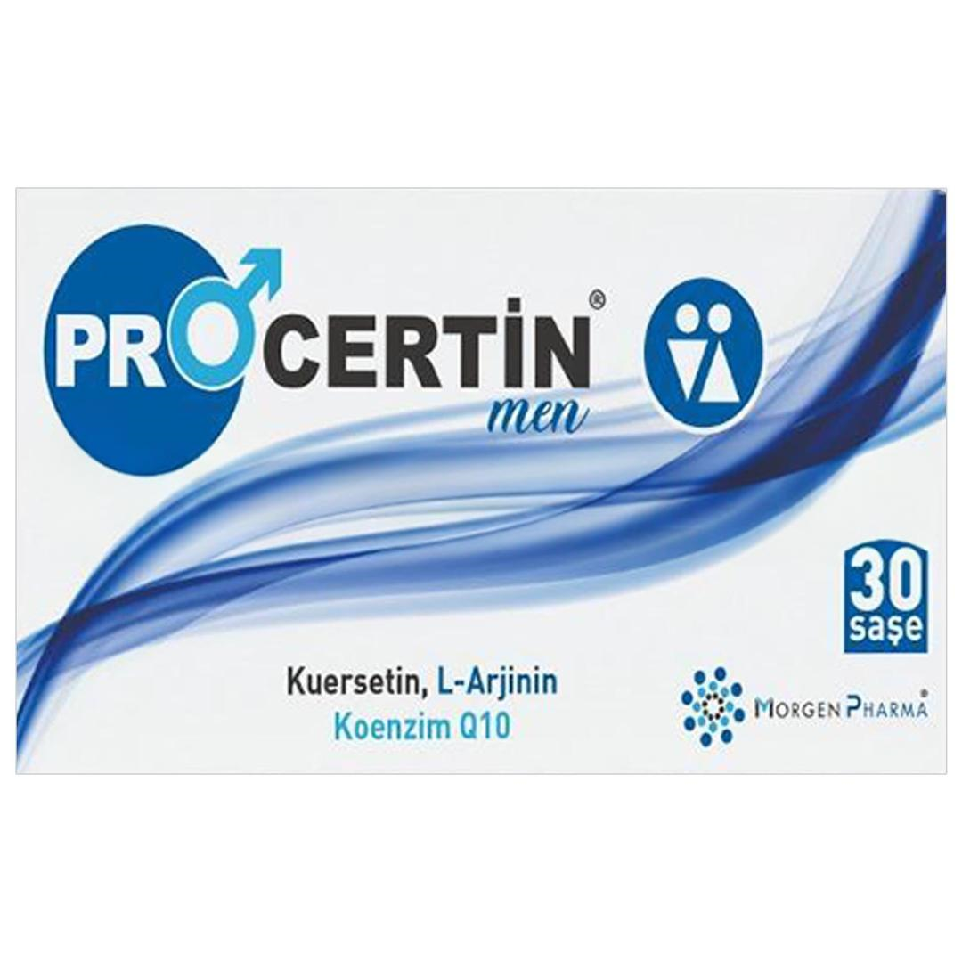Procertin Men L- Vitamin C L-Arjinin Kuersetin Koenzim Q10 30 Saşe