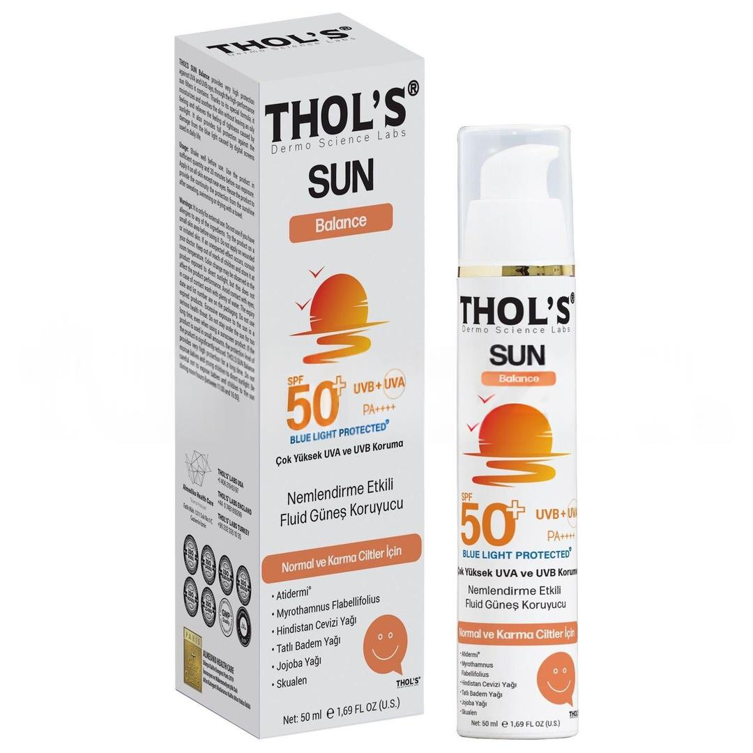 Thol's Sun Balance TB6 Normal ve Karma Ciltler İçin Fluid Güneş Koruyucu SPF50+ 50 ml
