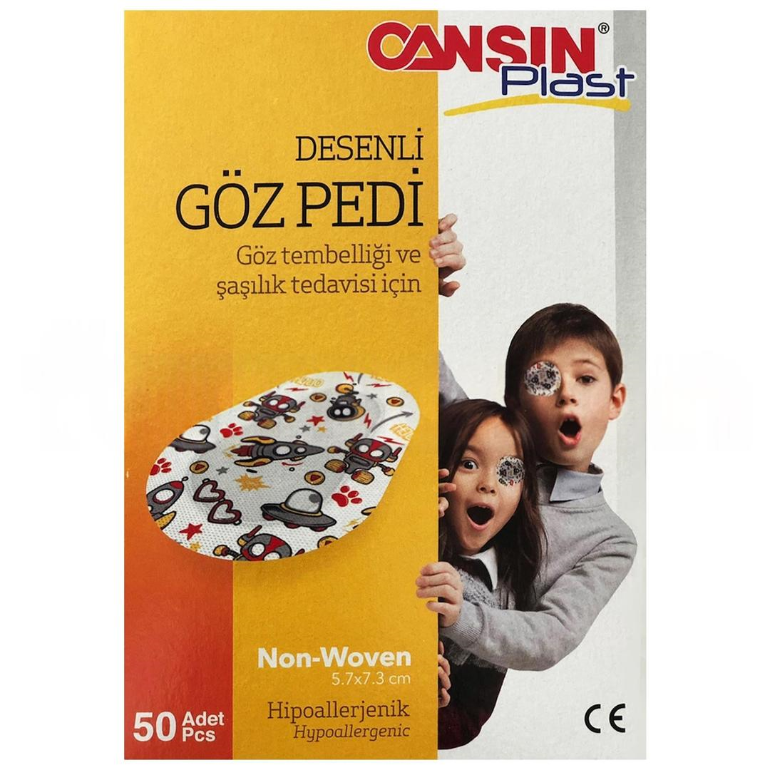 Cansın Plast Göz Pedi Desenli 50'li