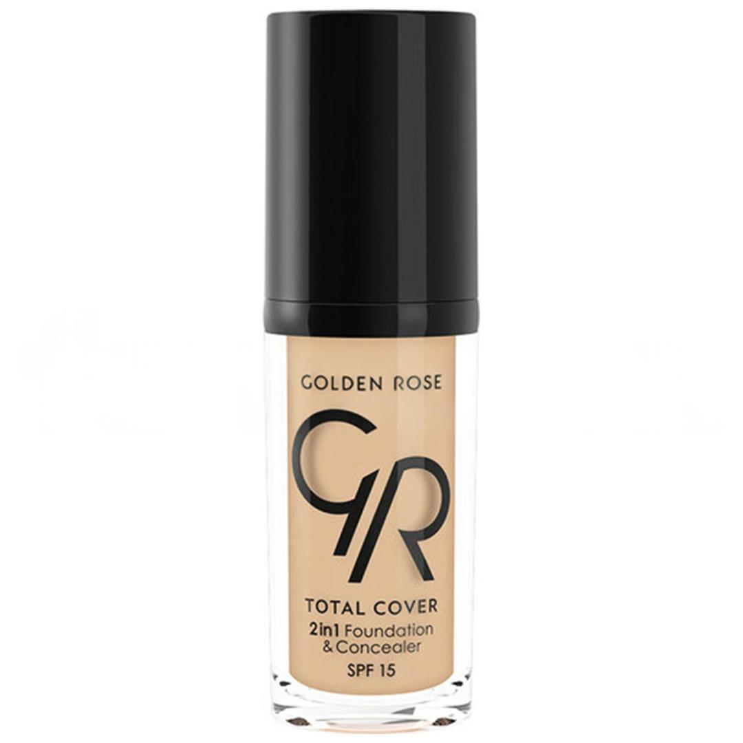 Golden Rose Total Cover 05 Cool Sand 2 In 1 Foundation 30 ml