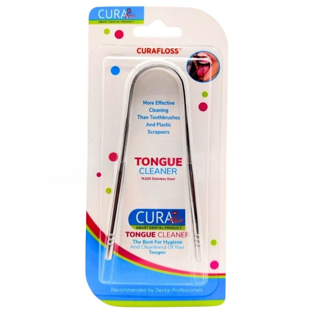 Curafloss Çelik Dil Temizleyici Gümüş Renk